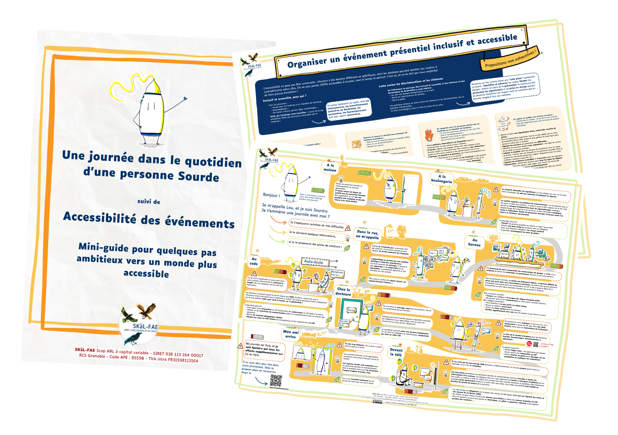 L'image présente en vignette les 3 supports proposés au téléchargement : une miniature de chaque affiche et de la couverture de la brochure
