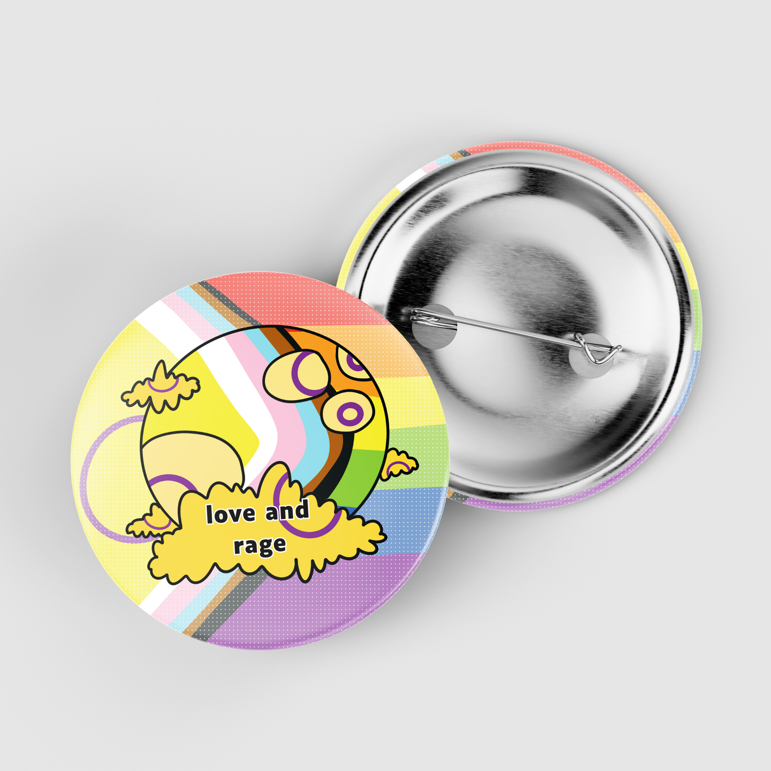 Badge - Love and rage - Intersexe – Image 2