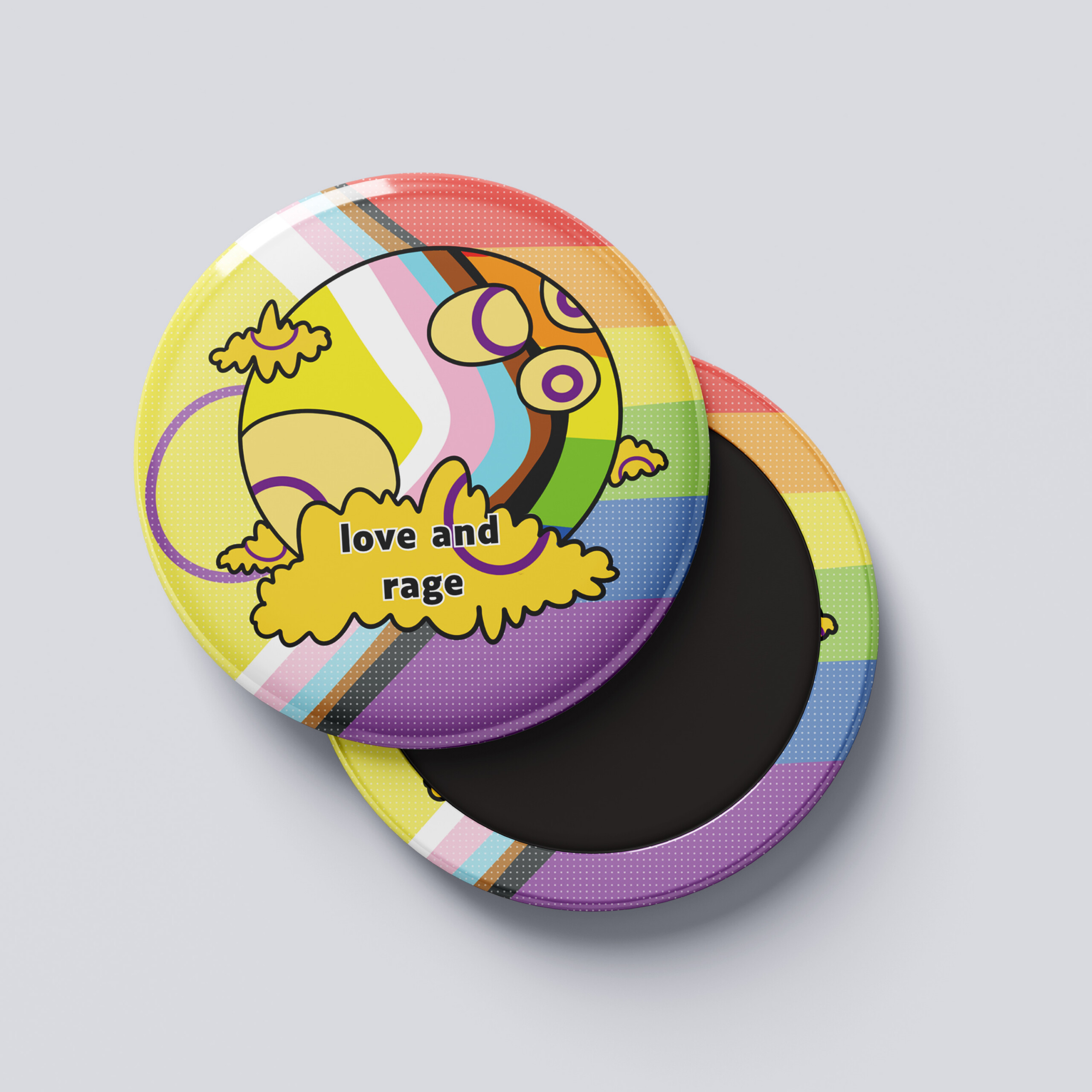 Badge - Love and rage - Intersexe – Image 3