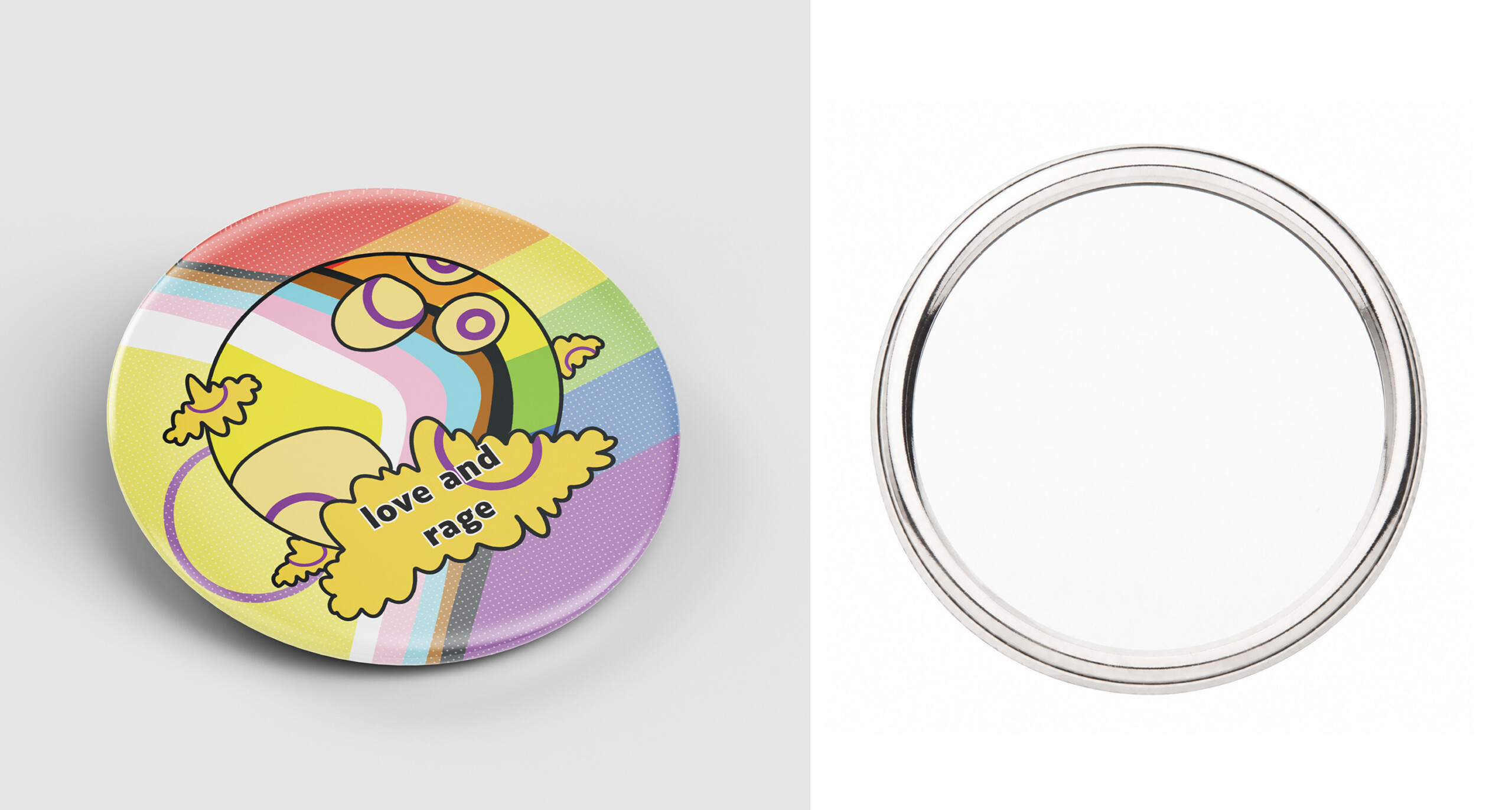 Badge - Love and rage - Intersexe – Image 4