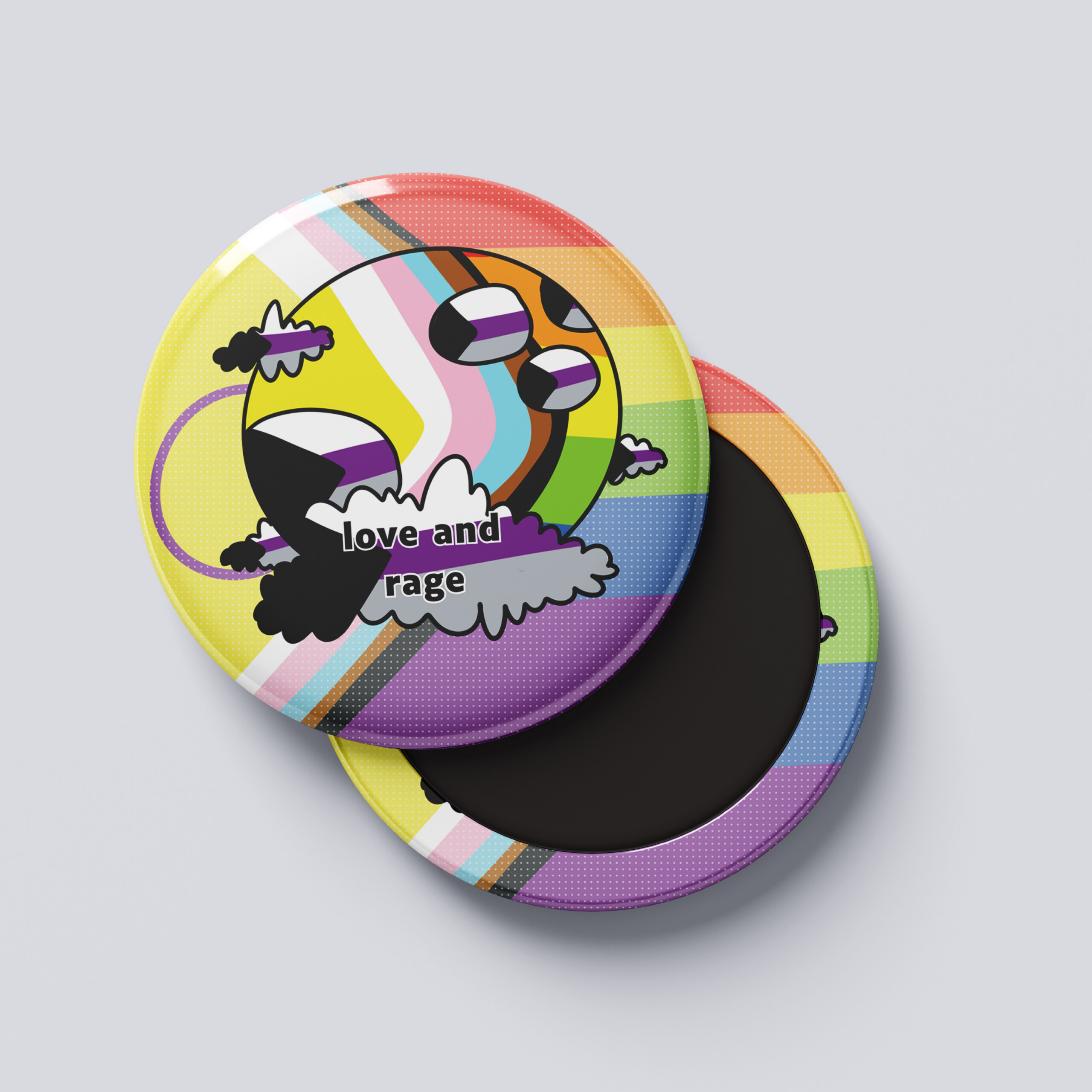Badge - Love and rage - demi-sexuel·le – Image 3