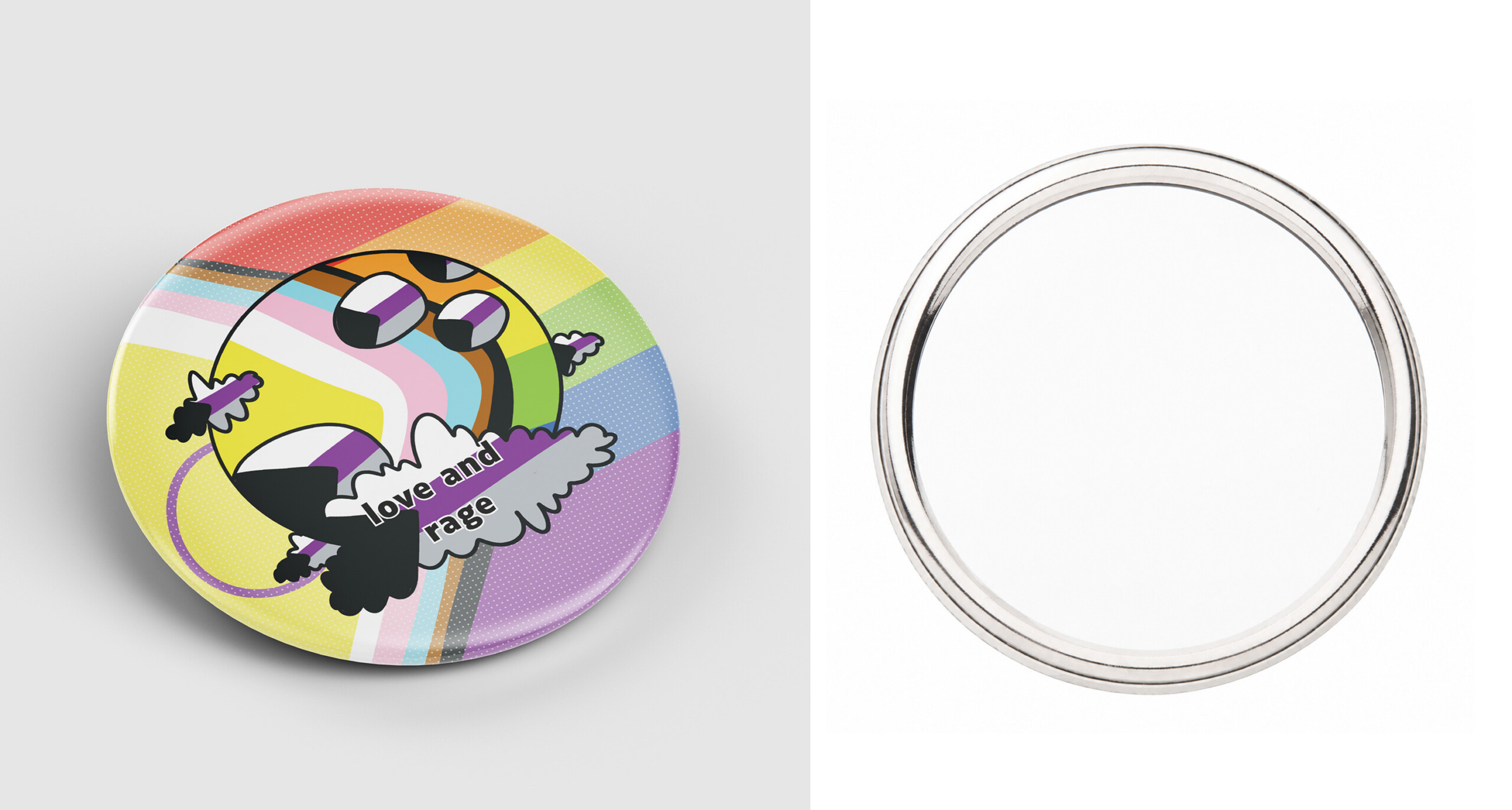 Badge - Love and rage - demi-sexuel·le – Image 4