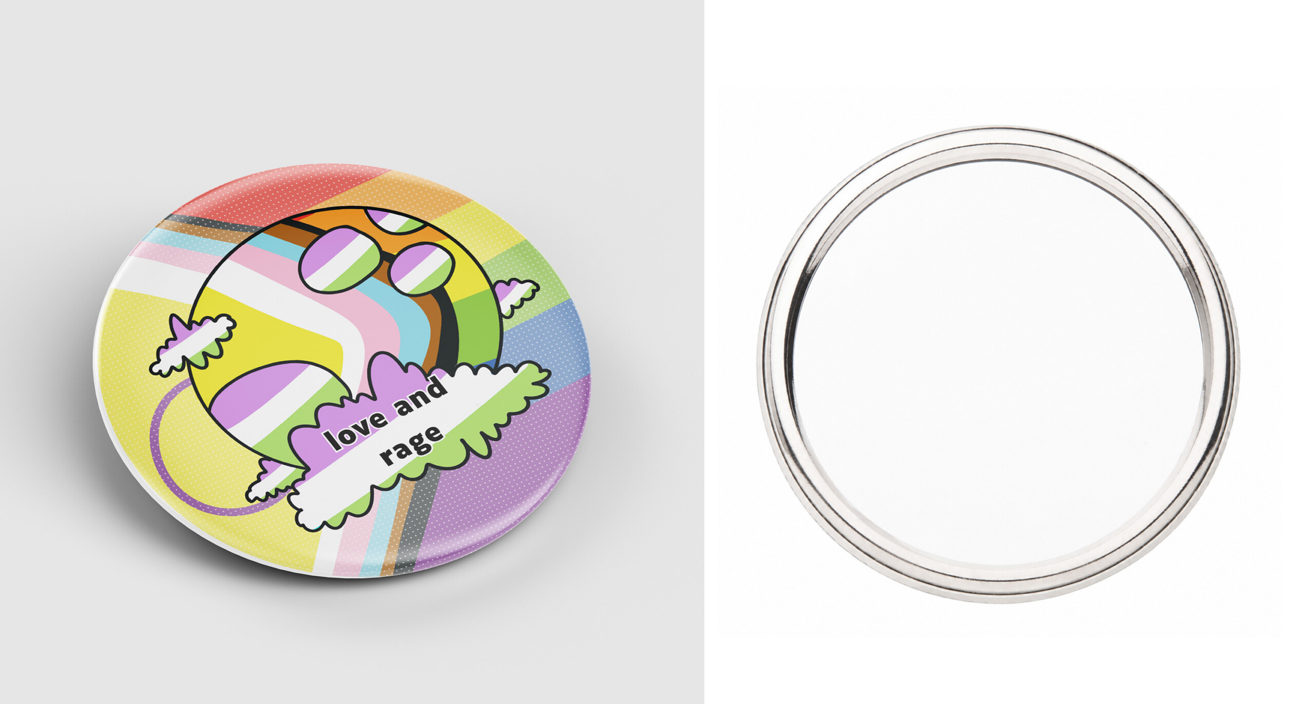 Badge - Love and rage - Genderqueer – Image 4
