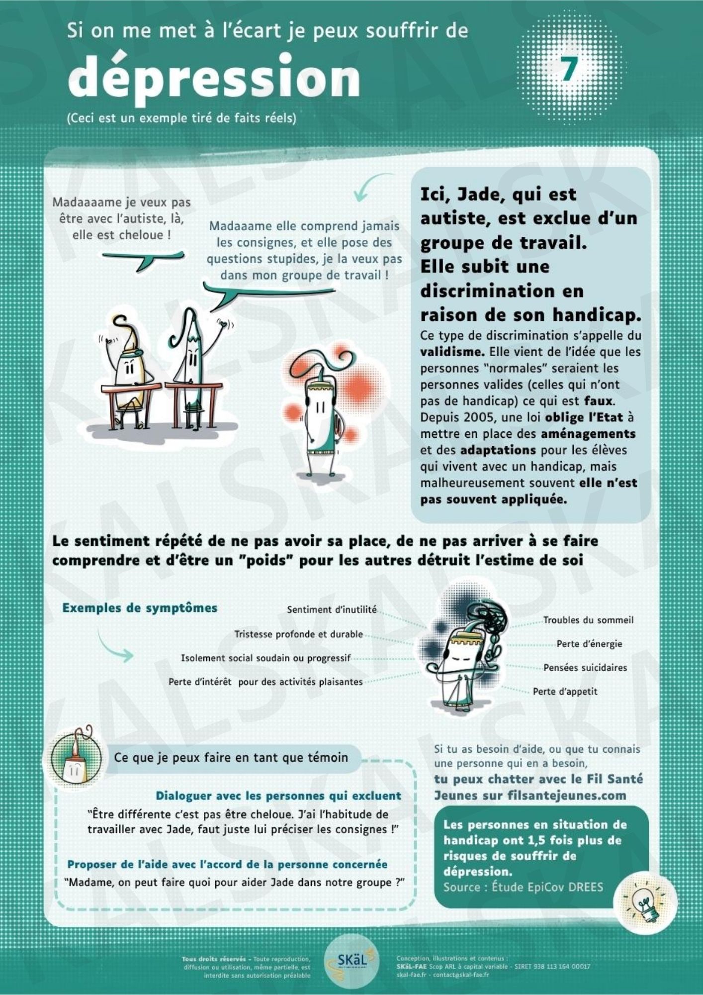 Exposition pédagogique - Quand les discriminations impactent ta santé mentale - Affiche – Image 8